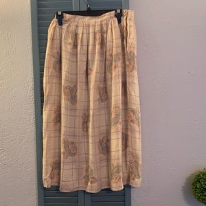 Vintage silk skirt